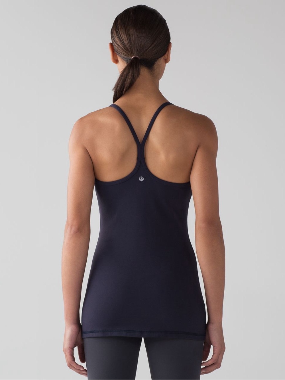 Lululemon Power Y Tank Luon Midnight Navy Size 4 Built In Bra